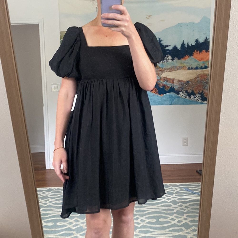 Astr The Label Black Babydoll Dress SZ XS - Picture 2 of 9